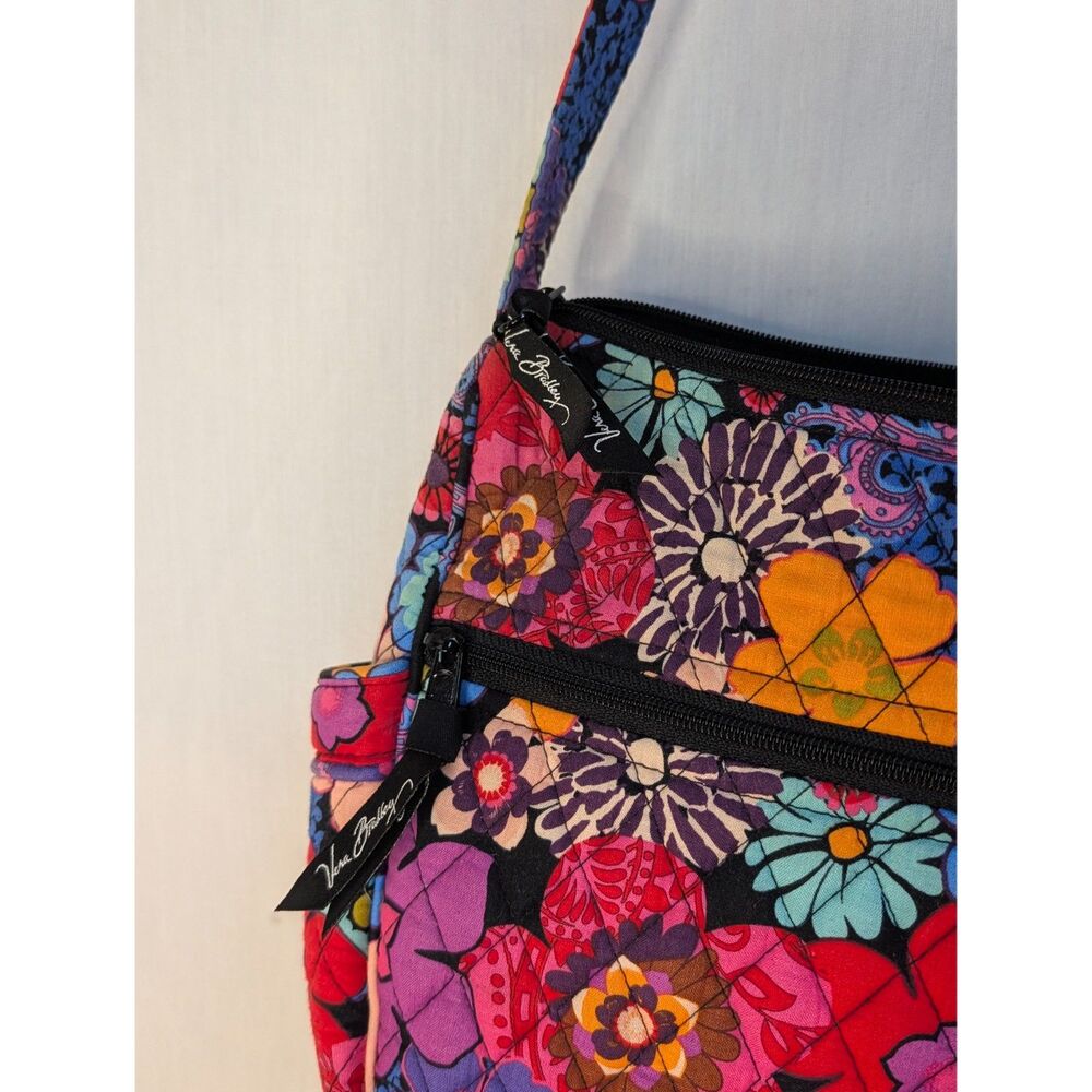 Vera Bradley On The Go Crossbody Bag Retired Floral Fiesta Shoulder Purse - Picture 3 of 8